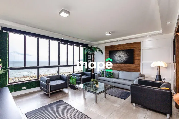 Apartamento com 3 dormitórios para alugar, 147 m² por R$ 20.320,00/mês - Pompéia - Santos/