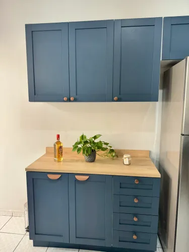 Cozinha Modulada 3 Peças com Tampo 2 Aéreos e Balcão