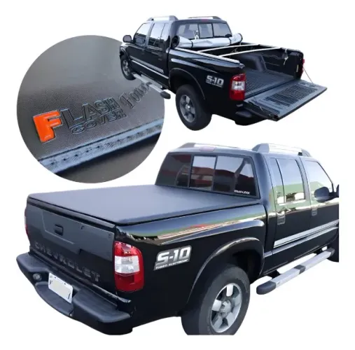 Capota Marítima Flash Cover Gm S10 Cabine Dupla 1995 Ate 2011 Preto
