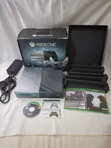 xbox one fat set halo na caixa