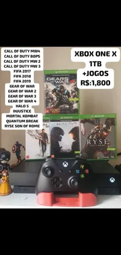 XBOX ONE X 4K 1TB + JOGOS