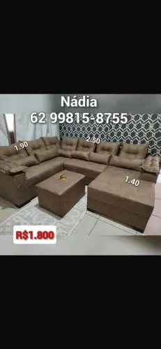 SOFÁ COM PUFF DE BRINDE 
