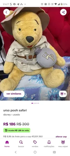 Urso Pooh safari Disney
