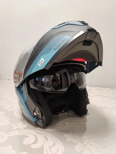 Capacete Tamanho 60 Racetech Signal Escamoteável
