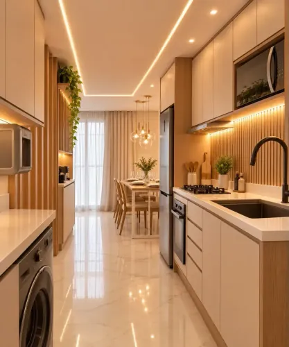 Alugo Flat Mobiliado e Decorado 34m2 01 Vaga Climatizado Setor Marista - Goiânia - GO