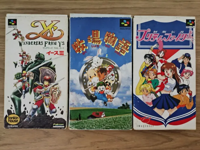 Lote 3 jogos de Super Nintendo SNES SFC Famicom Originais Cib