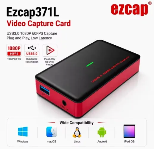 Ezcap 371l  placa de captura ps5/Xbox/Pc