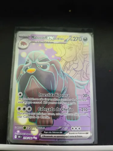 Carta pokémon tcg Mabosstiff EX