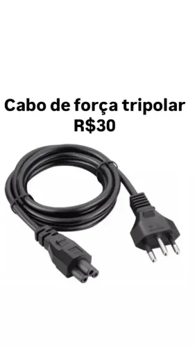 Cabo de força. Tripolar 2 pinos leiam a descrição