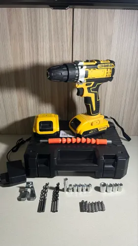 Parafusadeira Furadeira 48V 2 Baterias Com Maleta e Acessórios Completos