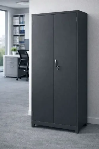 Armário de Aço C/2 Portas e 4 Prateleiras - (1,98x0,90x0,40cm) - Entregamos Df e Entorno