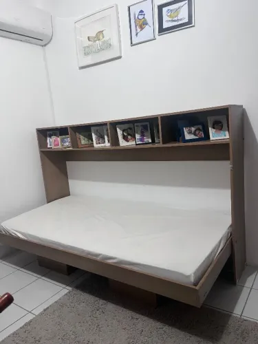 Cama de solteiro articulada horizontal