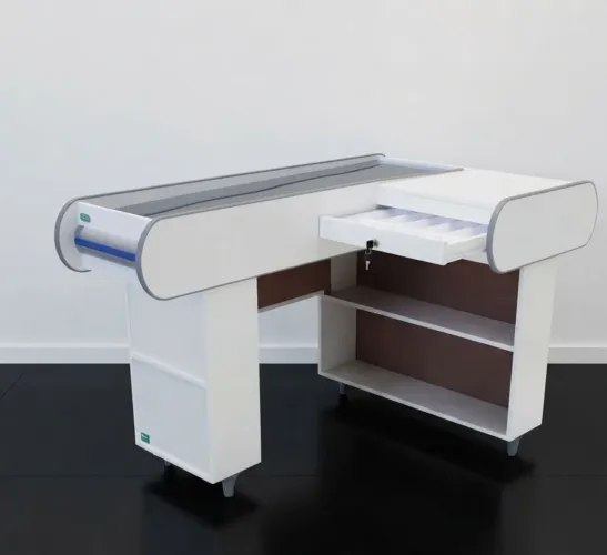 Check-out novo com Passador inox - 1,40m de comprimento