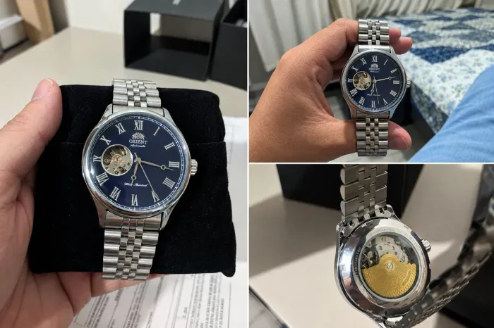 Relógio Orient Automático Open Heart 40mm