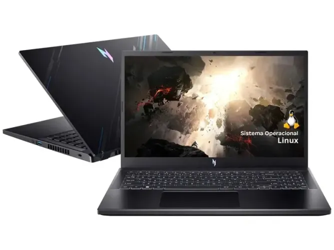 Notebook Gamer Acer Nitro V15 Intel Core i5 512GB SSD 16GB RAM 15,6" Full HD Linux