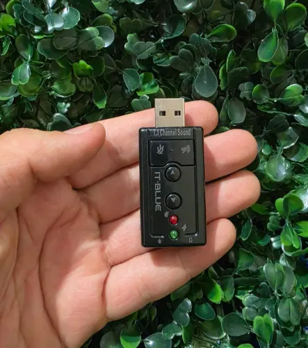 Placa de Áudio USB