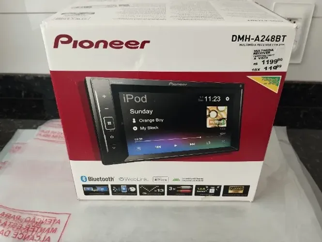 Multimídia Pionner DMH-A248BT - Som automotivo