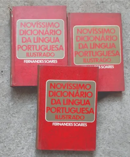 novíssimo dicionário da língua portuguesa ilustrado volumes 1/2 e 3