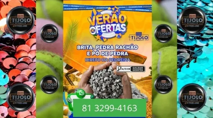 brita carga de 10 mt disponível 