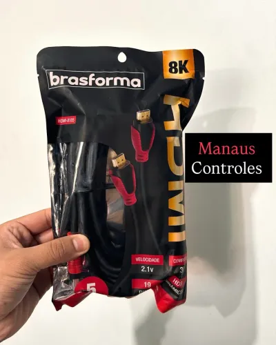 Cabo Hdmi de 5 Metros Ultra HD 4K e 8K - Versão 2.1 