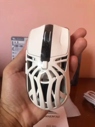 Mouse Gamer RS8 Smailwolf - PAW3311 - Dongle 2.4ghz/bluetooth.Display. RGB, Novo Lacrado