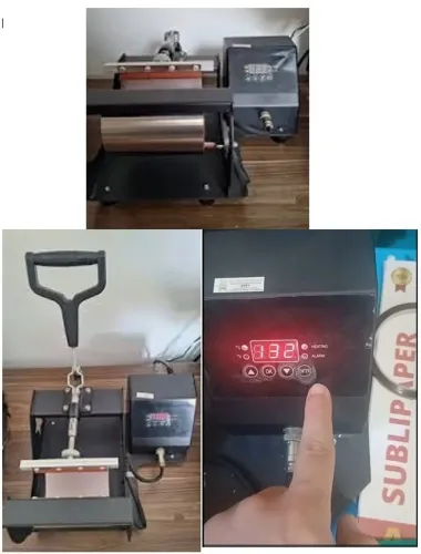 Prensa de Canecas funcionando perfeitamente. Comece sua produção imediatamente!