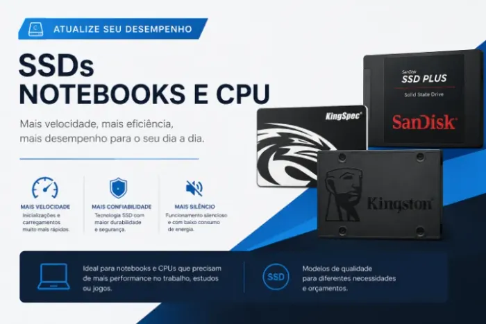 Ssds para notebook e cpu