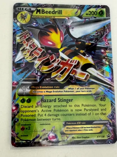 CARTA POKÉMON -M BEEDRILL EX - XY 158. INGLÊS ORIGINAL