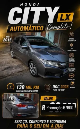 Honda City Sedan LX 1.5 Flex 16V 4P Aut. 2015