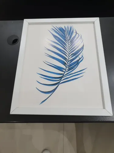 Quadro folha azul