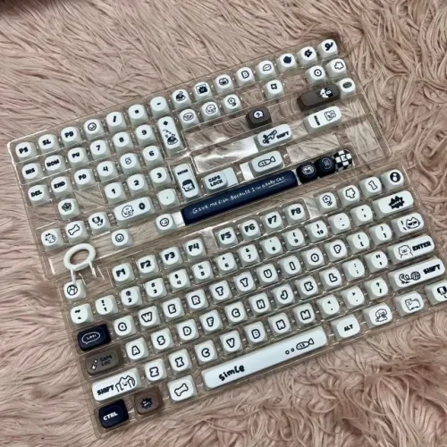 Kit de Keycaps Cat Dog Cute para Teclado Mecânico