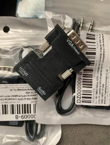 Conversor Adaptador Hdmi para VGA (Fêmea Macho)