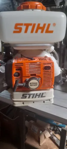 Pulverizador costal sthil 20 litros, a gasolina, pouco uso