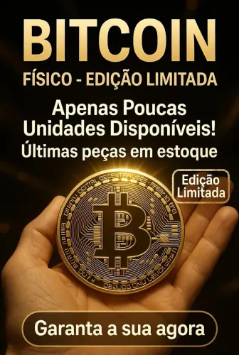 Moeda Bitcoin para colecionador 