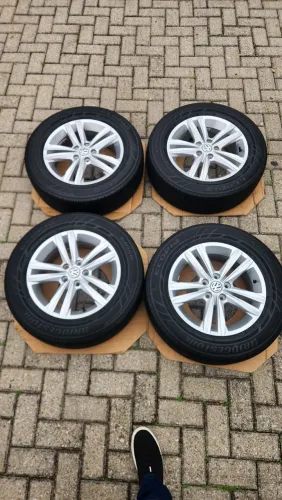 Jogo rodas aro 15 VW Polo, Virtus, Fox, 5x100 etc. ,