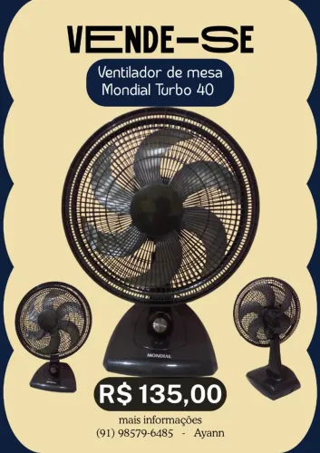 Ventilador de mesa Mondial Super Power 40