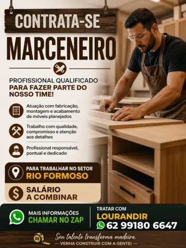 Contrata~se marceneiro 