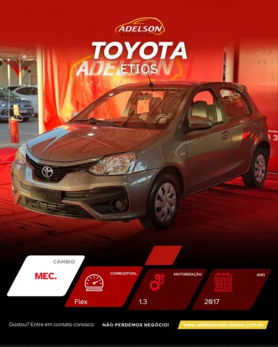 Toyota Etios X 1.3 Flex 16V 5P Mec. 2018