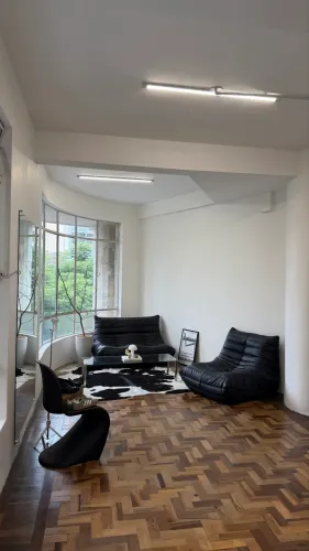 sofá togo dois lugares preto 