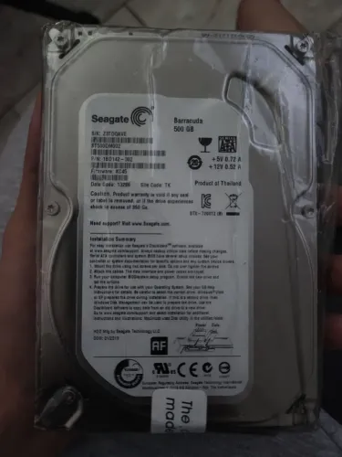 Lacrado HD 500GB SEAGATE BARRACUDA 7200RPM