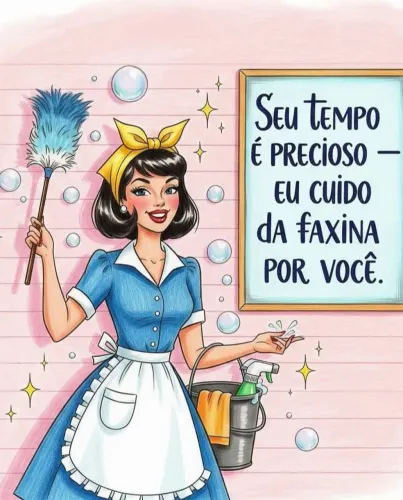 Faço faxina aos finais de semana