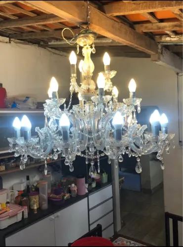 OPORTUNIDADE - LUSTRE MARIA TEREZA 21 BRAÇOS