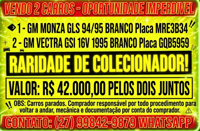 Chevrolet Monza GLS/ Hi-tech 2.0 EFI 2P E 4P 1995