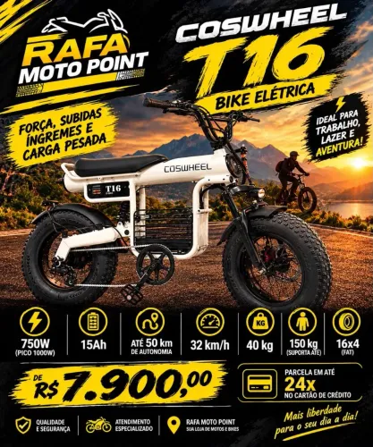 Bike Elétrica Coswheel T16