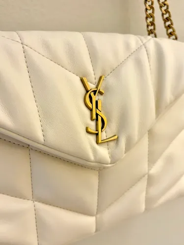 Bolsa ysl puffer toy em couro