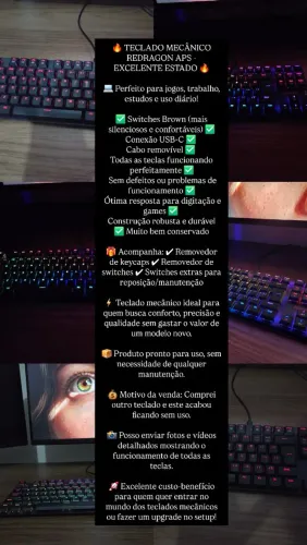 Redragon APS - Teclado mecânico 