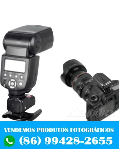 Rádio flash universal, com transmissor e receptor com 16 canais (novo)