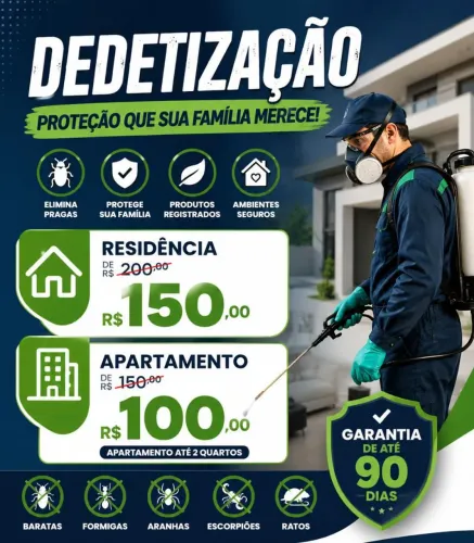 Dedetização promoção melhor preço da cidade