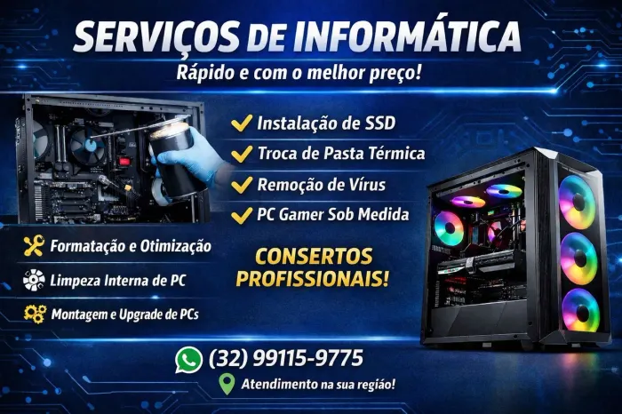 SERVIÇOS DE INFORMÁTICA - RÁPIDO E COM PREÇO JUSTO