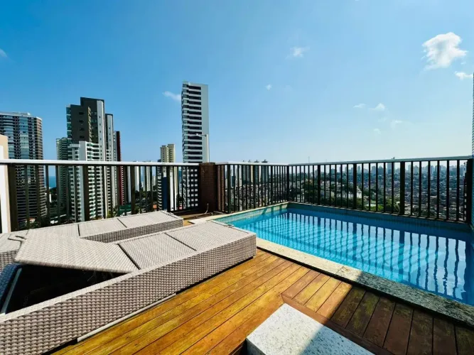 Cobertura a venda no horto florestal com 3 suites e piscina